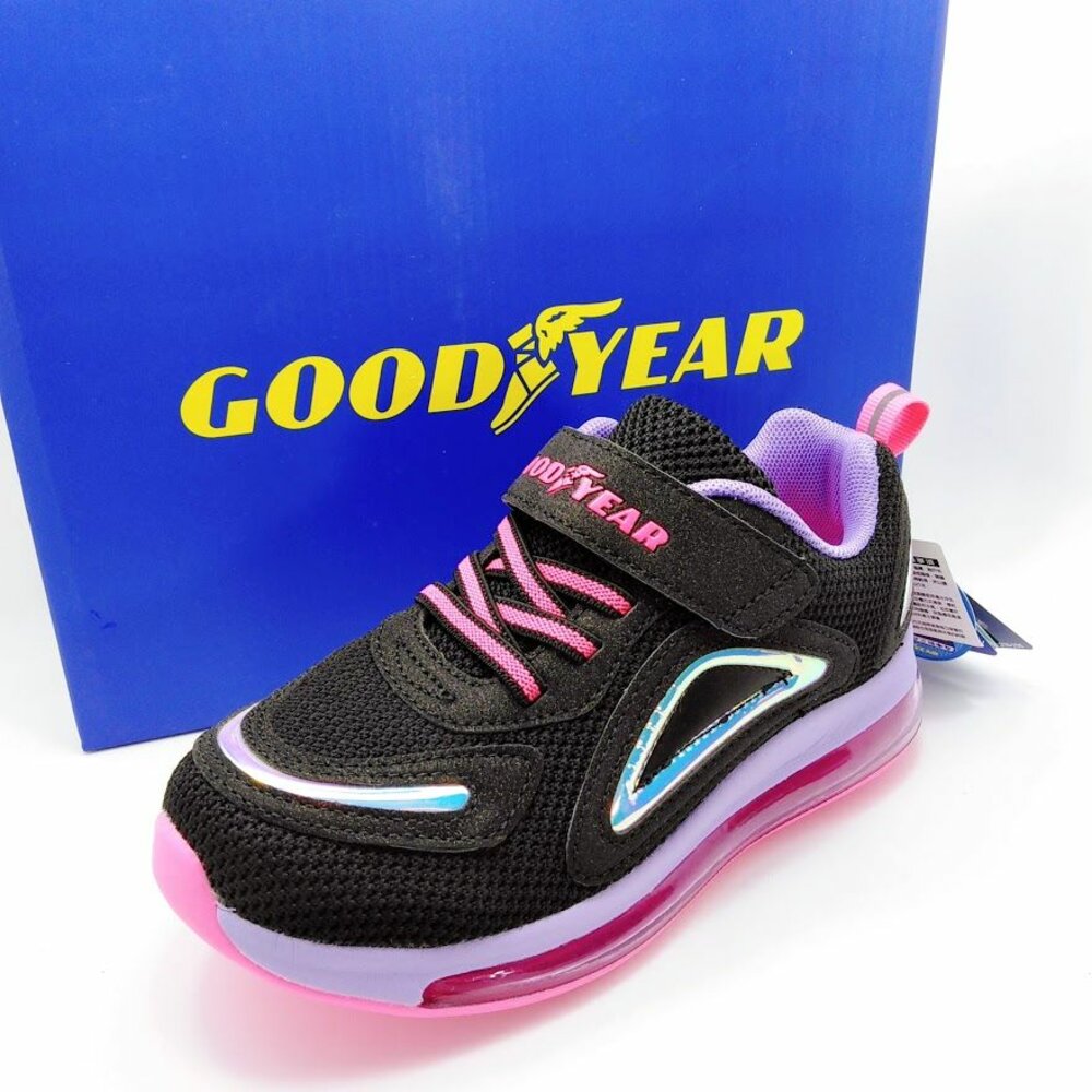 G004-1-GOODYEAR全氣墊運動鞋-黑紫