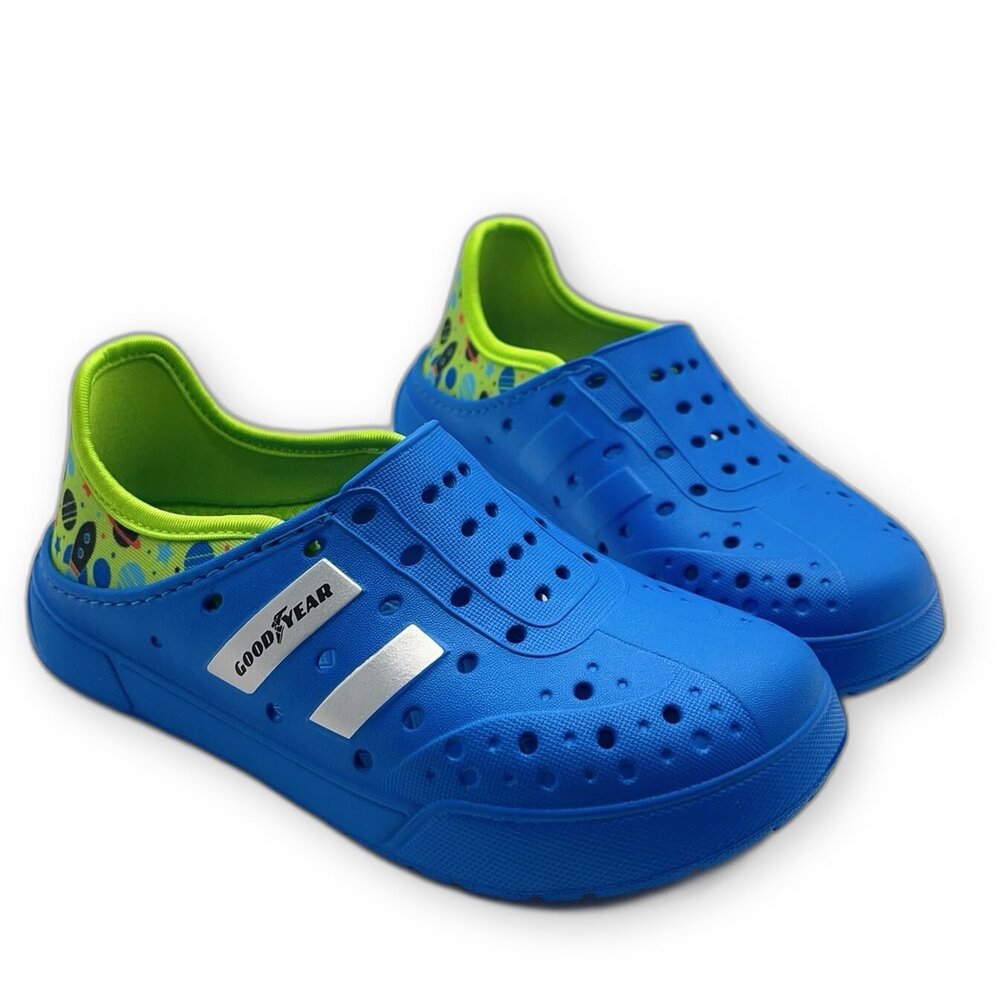 G064-3-【零碼出清不退不換】 固特異男童透氣洞洞鞋