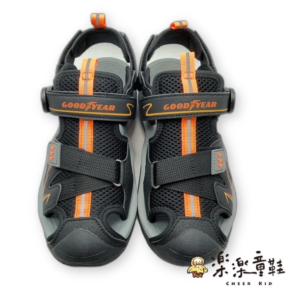 【斷碼出清不退不換】固特異男大童護趾涼鞋-圖片-1