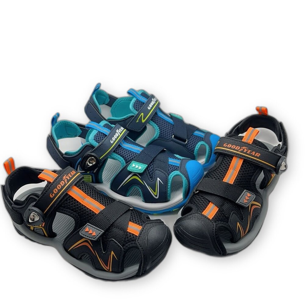 G067-【斷碼出清不退不換】固特異涼鞋-兩色可選