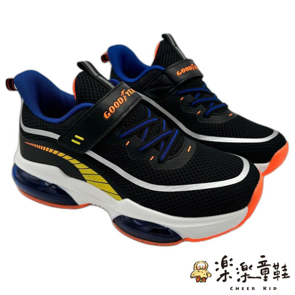 【斷碼出清不退不換】男大童魔鬼氈氣墊鞋