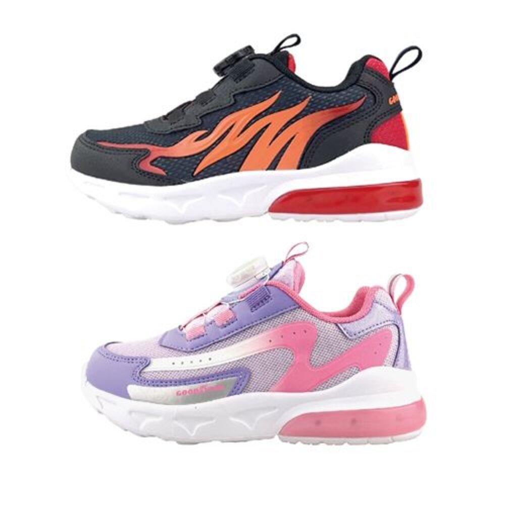 G075-固特異旋轉扣電燈運動鞋-兩色可選