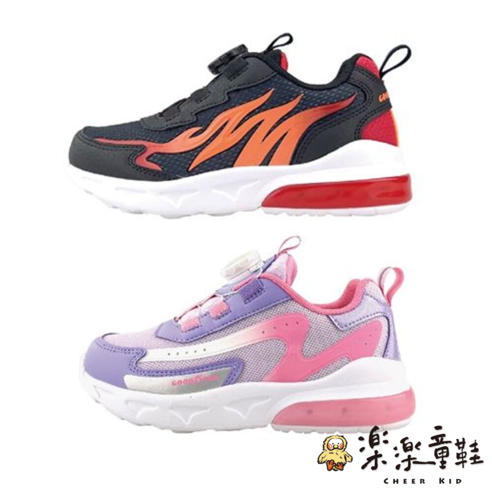 G075-固特異旋轉扣電燈運動鞋-兩色可選