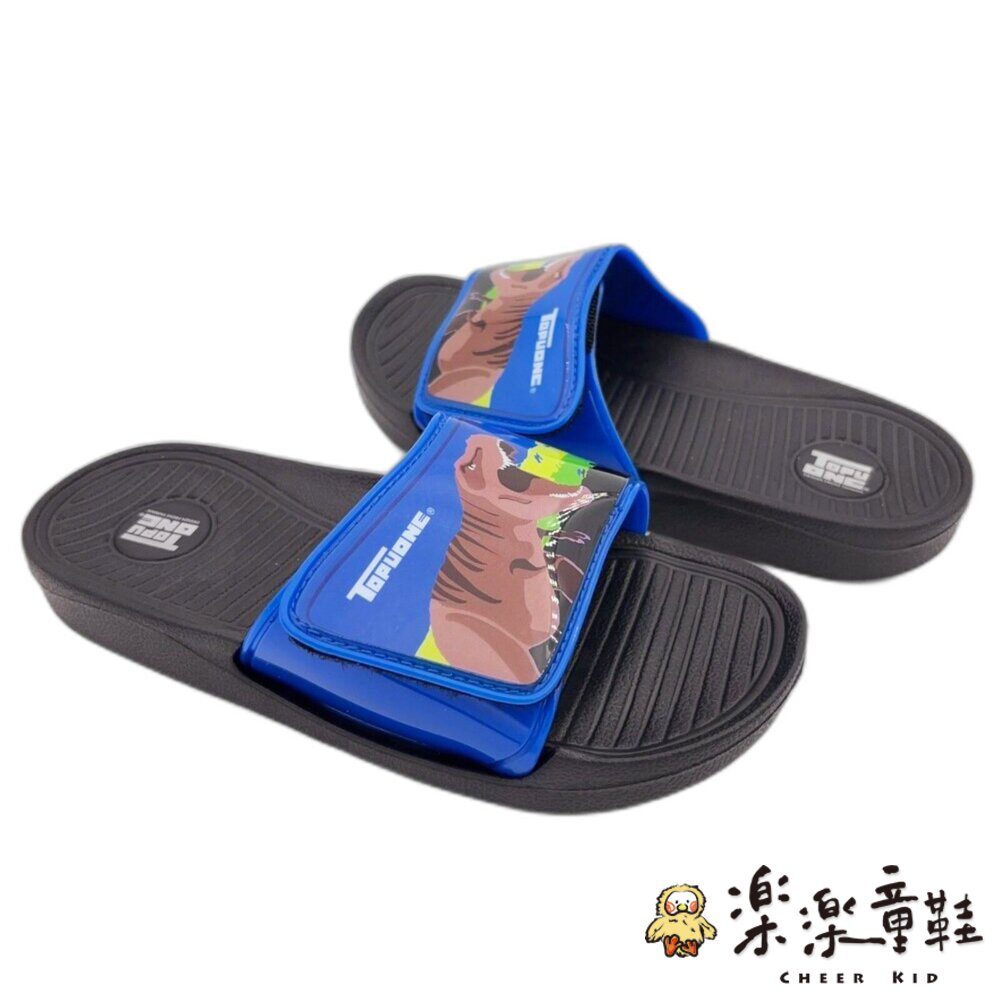 【限量特價!!】台灣製帥氣恐龍拖鞋-藍色-圖片-4
