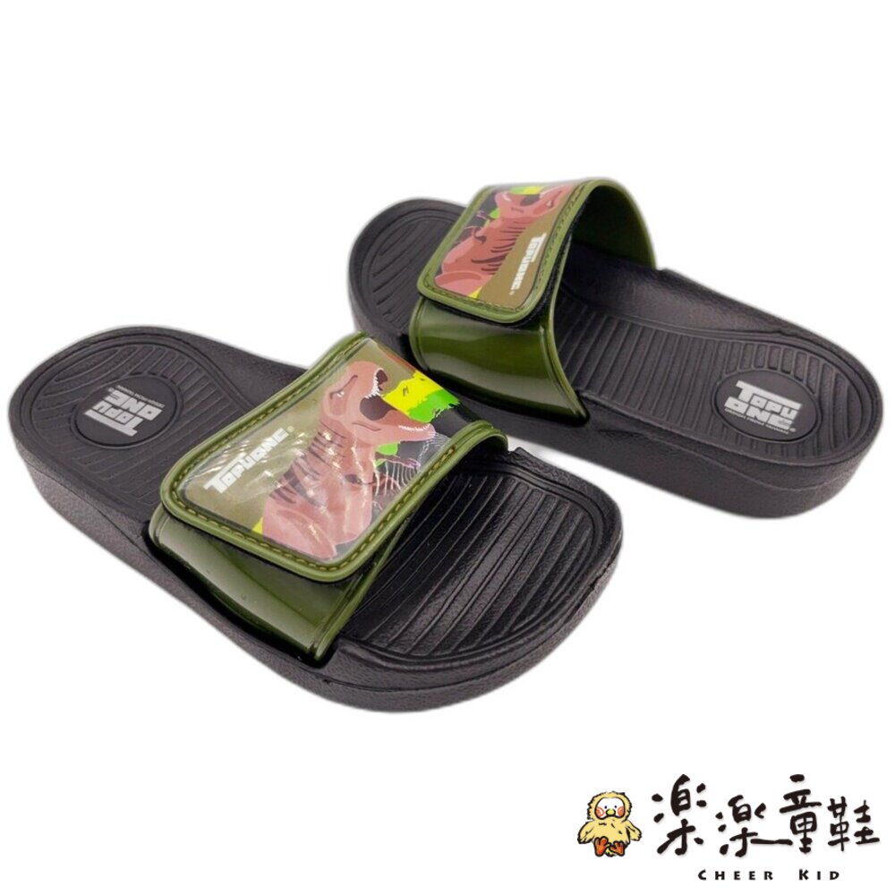 【限量特價!!】台灣製帥氣恐龍拖鞋-綠色-圖片-4