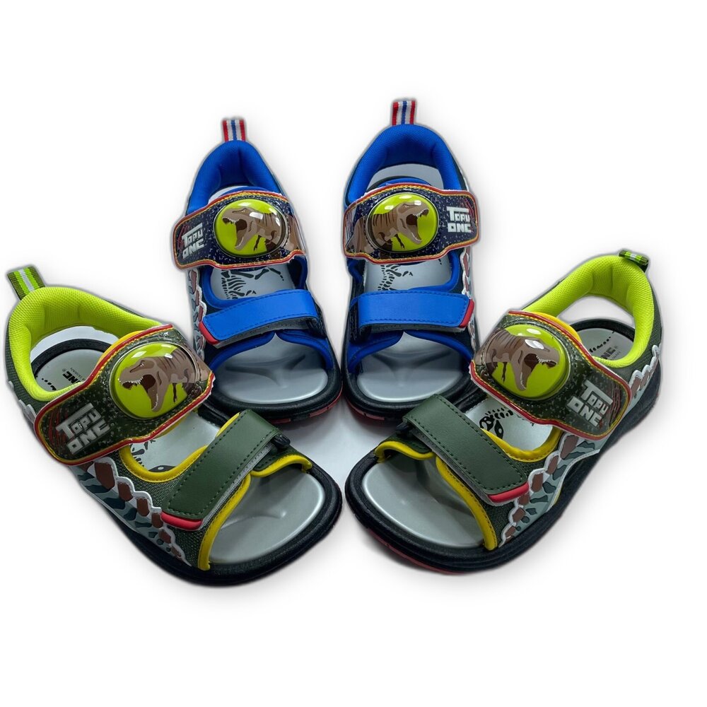 K098-【限量特價】台灣製恐龍電燈涼鞋-共兩色可選