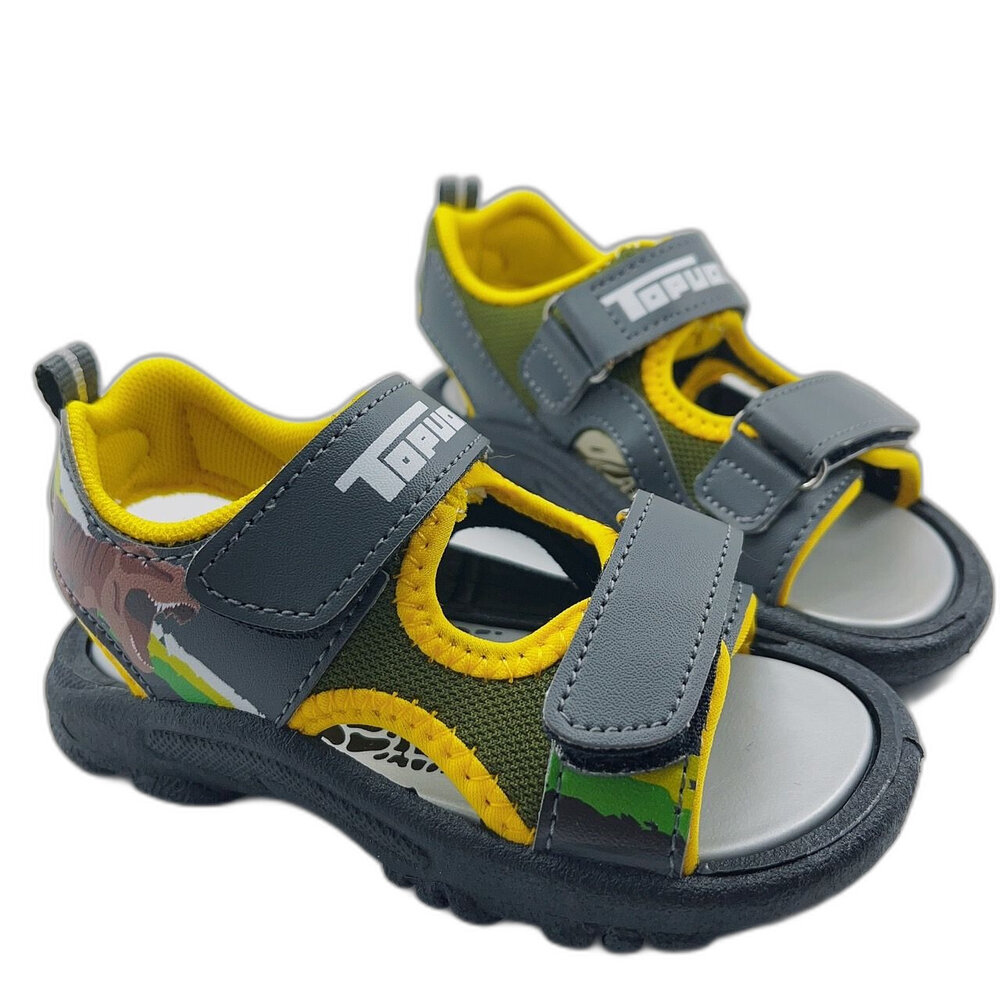 K100-【斷碼出清不退不換】恐龍造型運動涼鞋