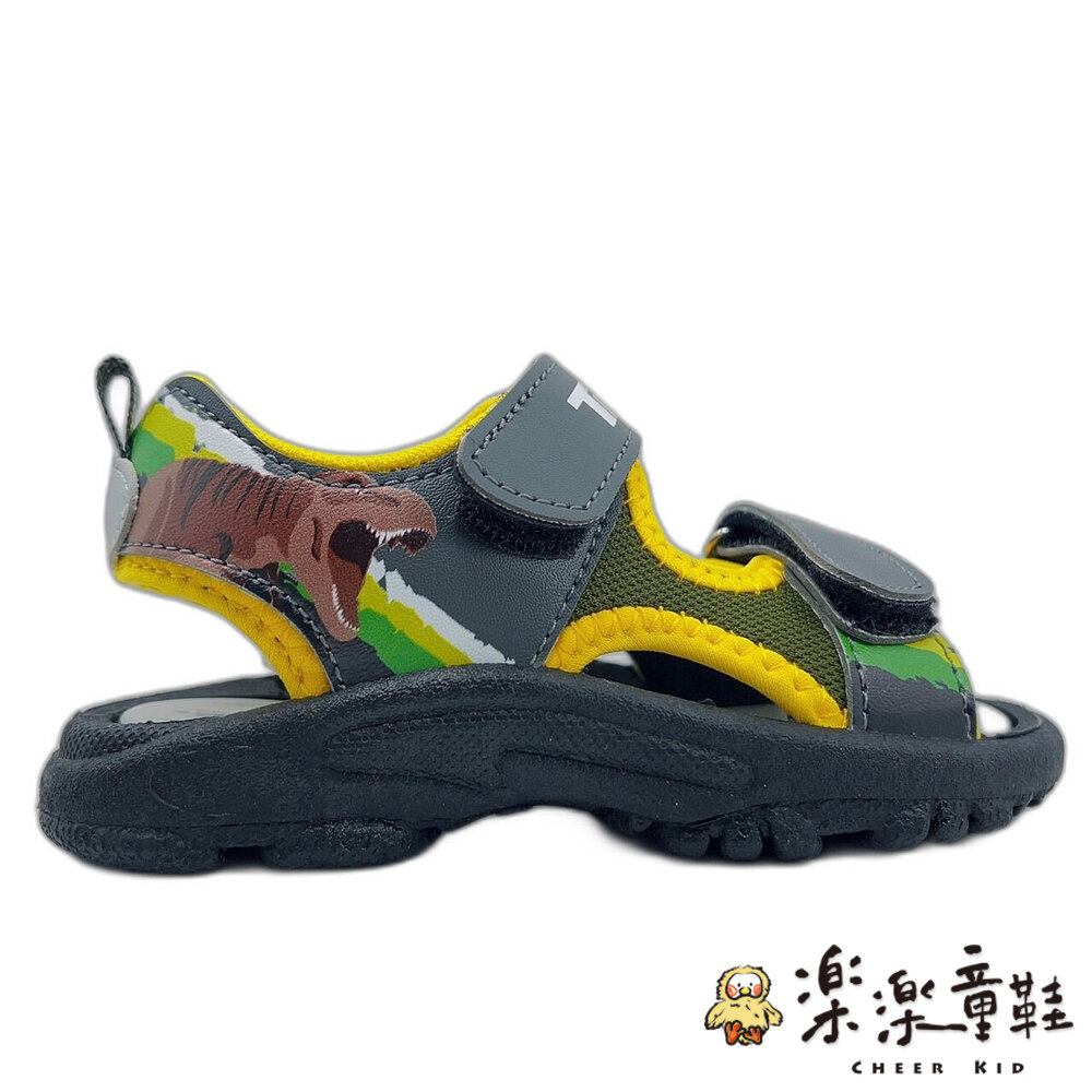 【斷碼出清不退不換】恐龍造型運動涼鞋-圖片-4