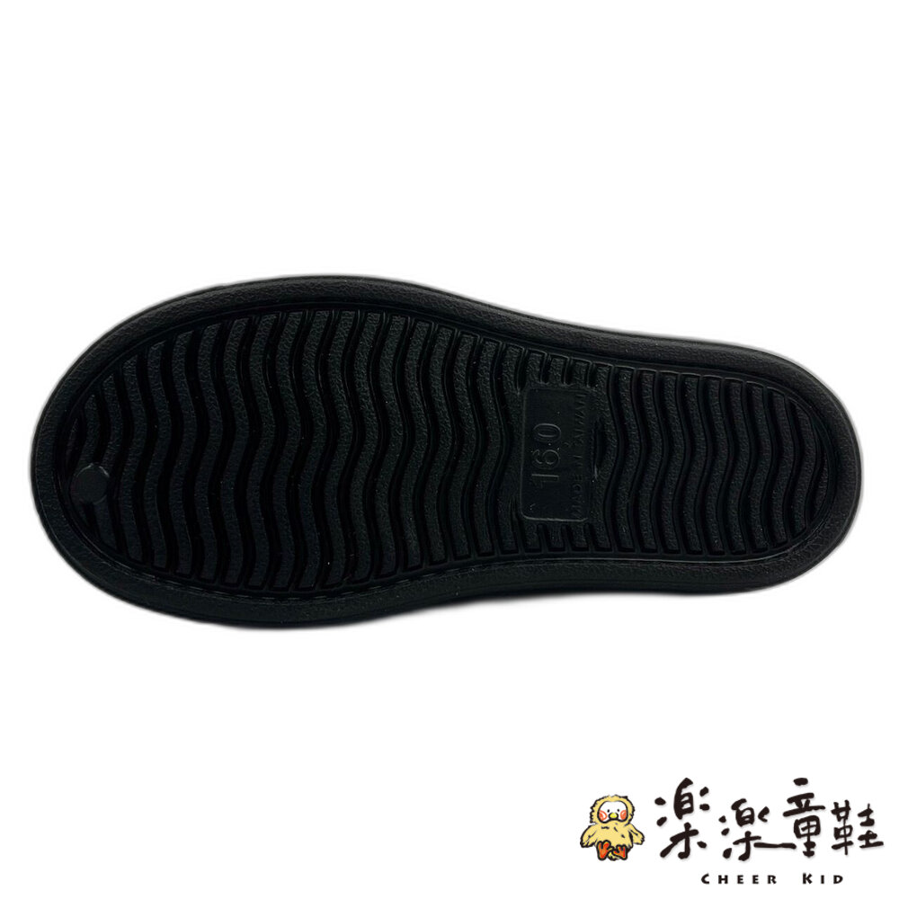 【限量特價】MIT可愛恐龍兒童洞洞鞋-黑色-圖片-2