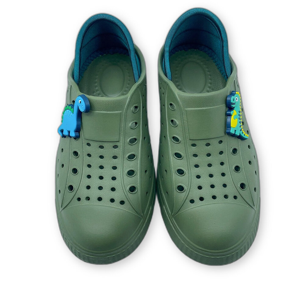 K101-3-【限量特價】恐龍扣飾洞洞鞋