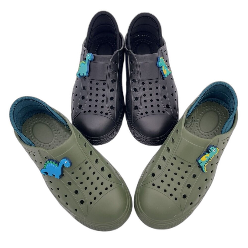 K101-【限量特價】台灣製恐龍兒童洞洞涼鞋-共三色可選