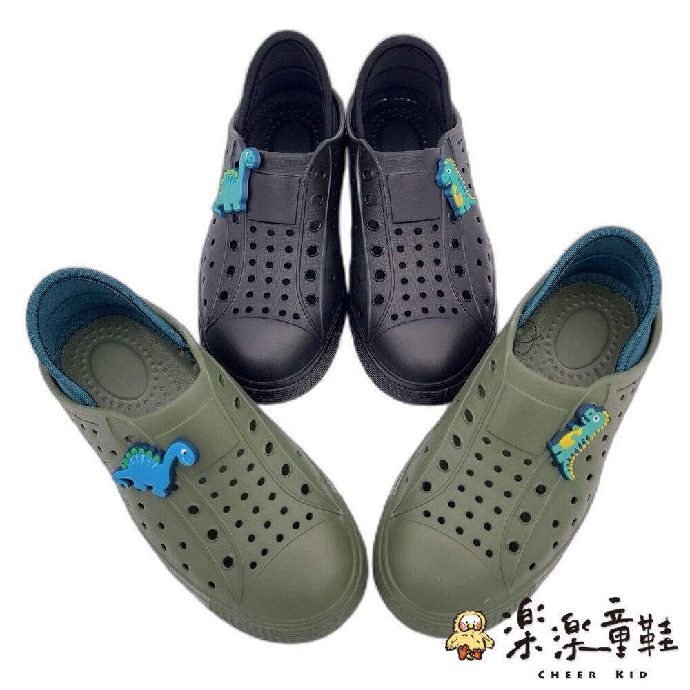 K101-【限量特價】台灣製恐龍兒童洞洞涼鞋-共三色可選