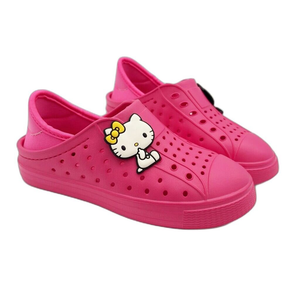 K102-3-【斷碼出清特價不退換!!】台灣製Kitty洞洞鞋