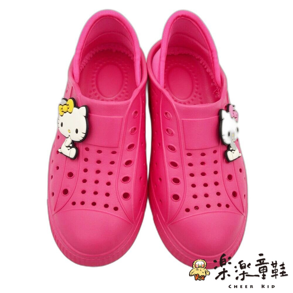 【斷碼出清特價不退換!!】台灣製Kitty洞洞鞋-圖片-1
