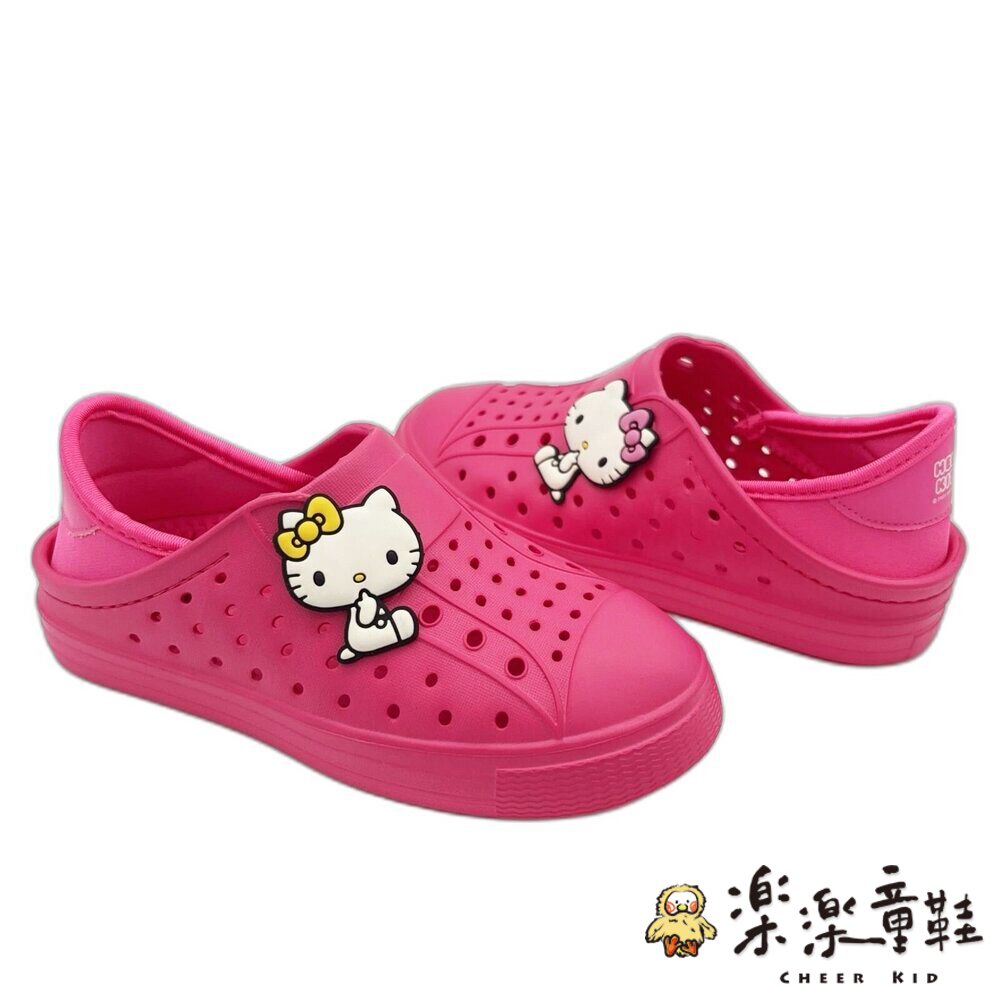 【斷碼出清特價不退換!!】台灣製Kitty洞洞鞋-圖片-4