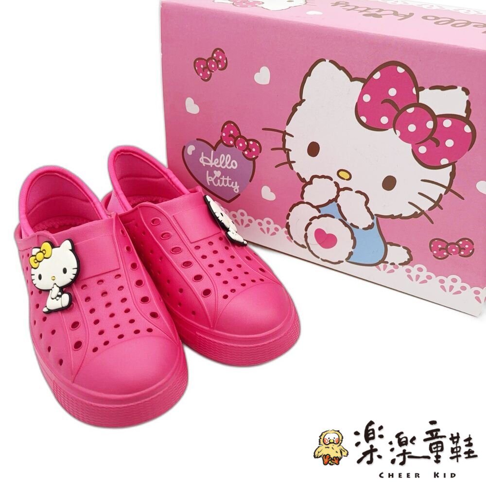 【斷碼出清特價不退換!!】台灣製Kitty洞洞鞋-圖片-6