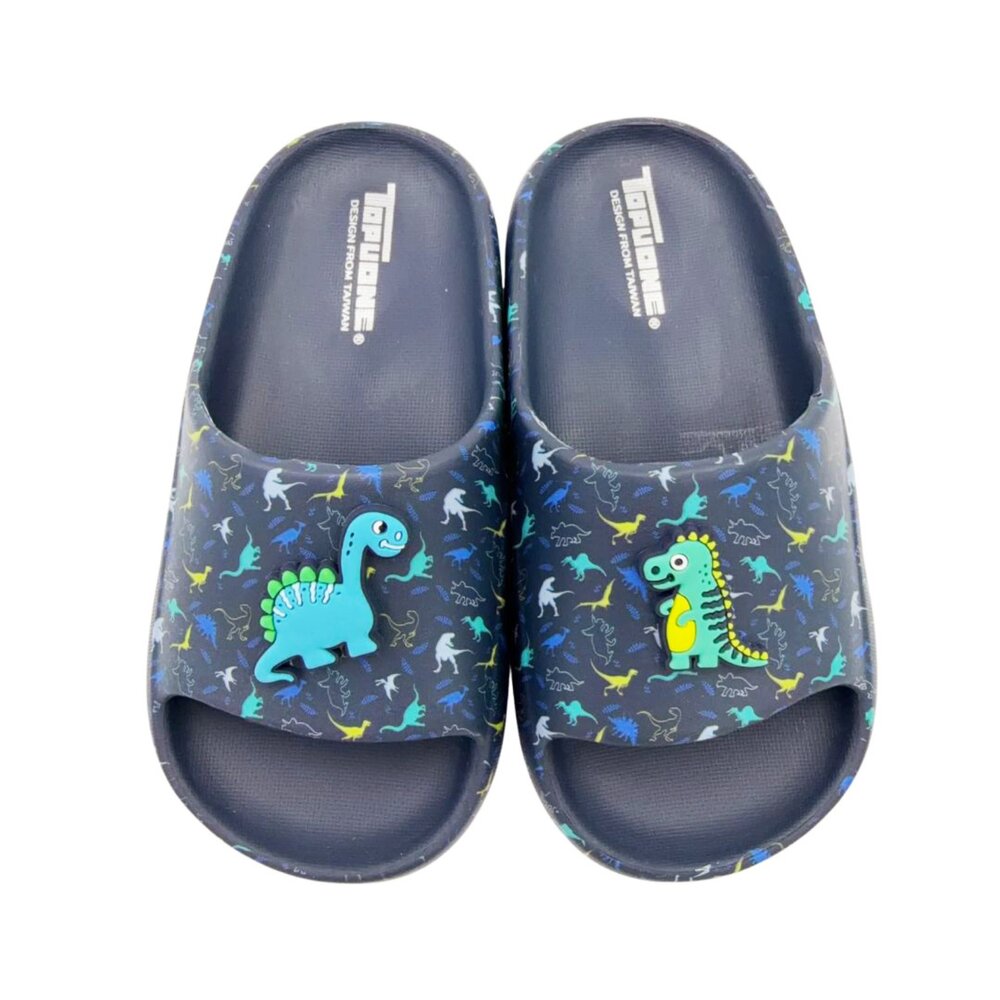 K128-1-可愛恐龍圖案防滑拖鞋