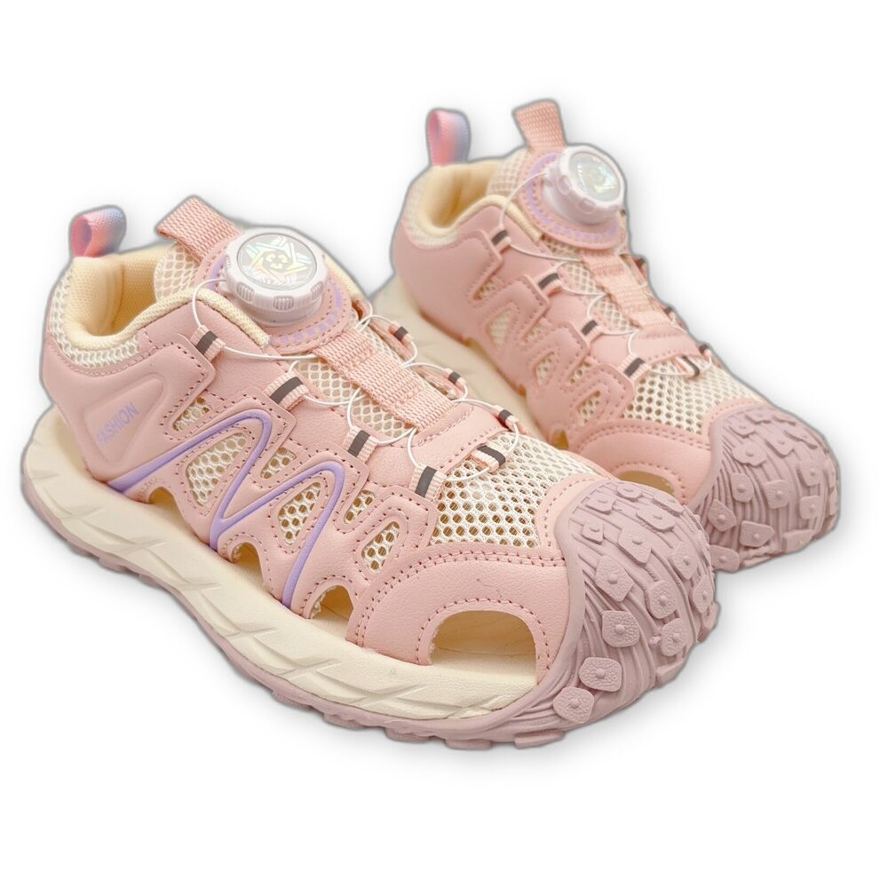 K144-2-女大童旋轉扣涼鞋