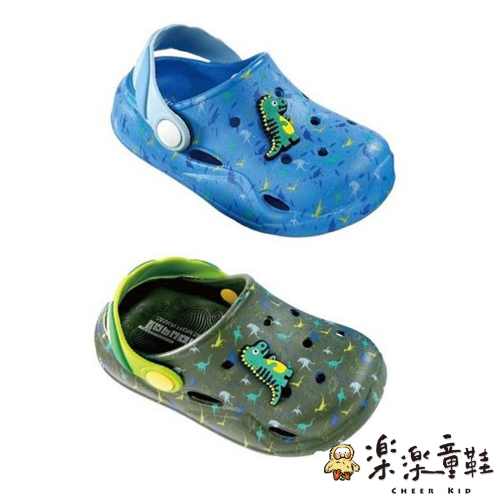 可愛恐龍洞洞鞋-兩色可選-圖片-1