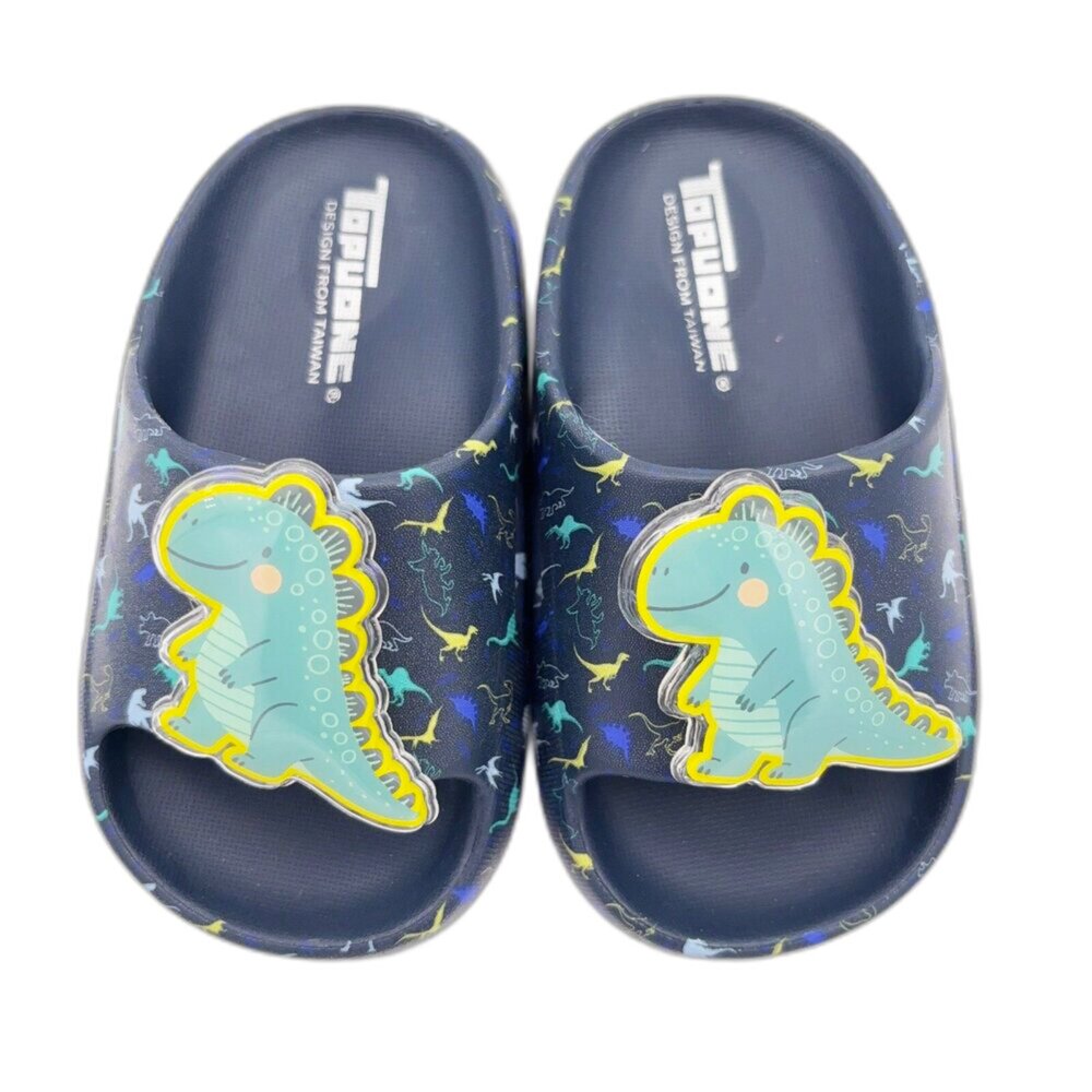 K188-1-可愛男童恐龍電燈拖鞋