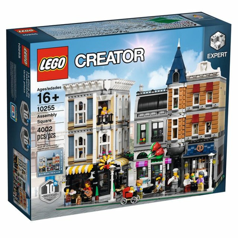 LEGO-10255-D-LEGO 10255 - 樂高 Creator 集會廣場 (10週年) 街景系列(輕盒損)