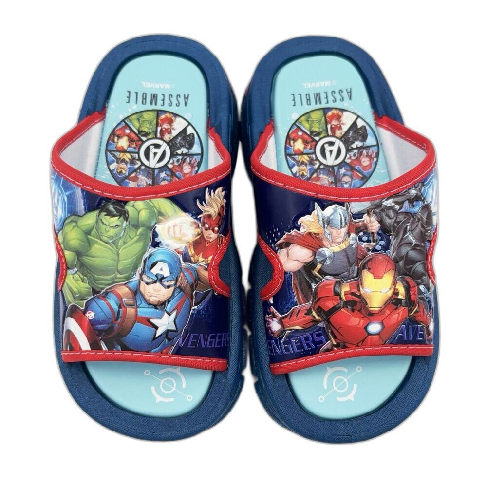 MN124-【限量特價!!】台灣製漫威英雄兒童拖鞋