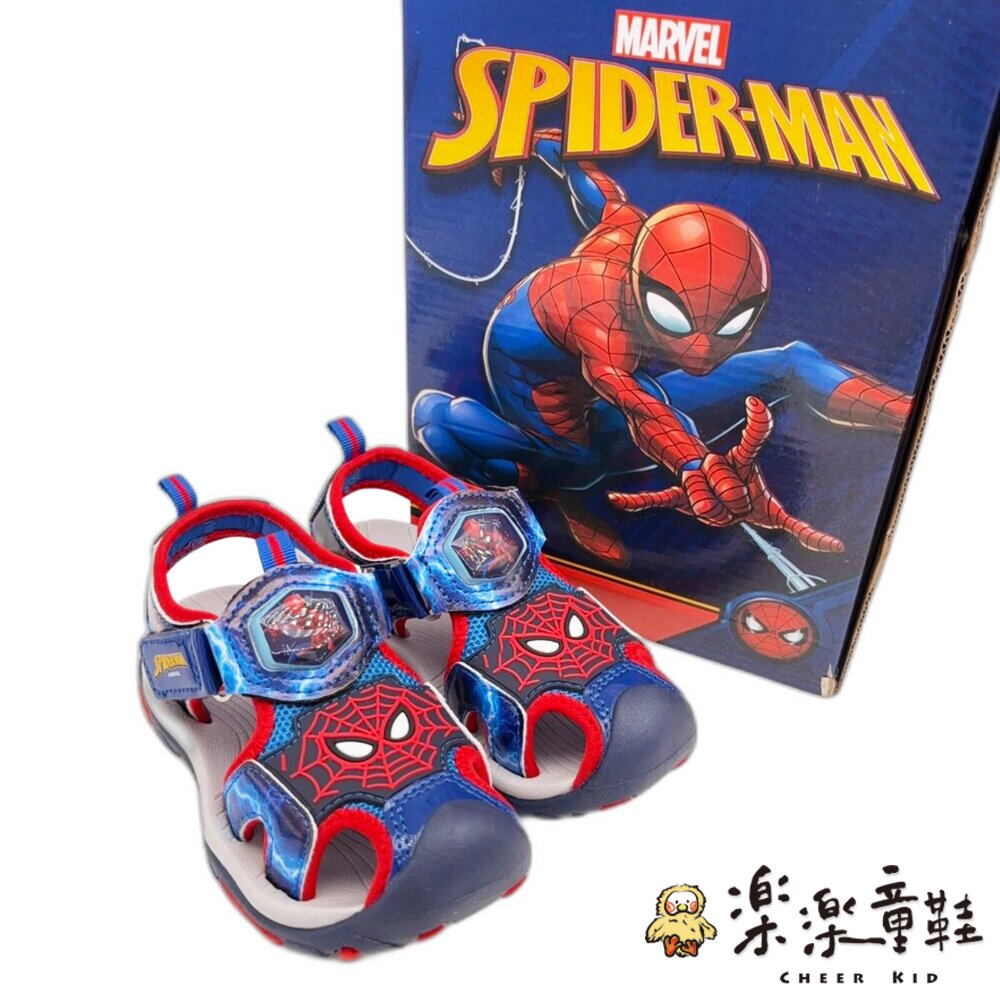 【限量特價!!】蜘蛛人電燈護趾涼鞋-圖片-6