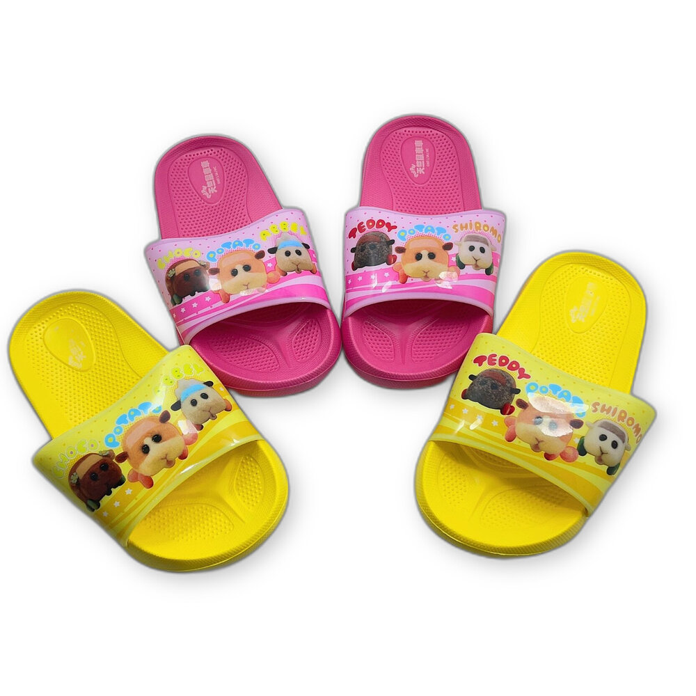 P074-2-【零碼出清不退不換】MIT天竺鼠車車拖鞋-兩色可選