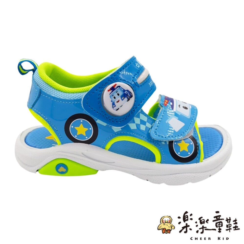 【限量特價!!】台灣製波力救援小隊電燈涼鞋-波力款-圖片-2