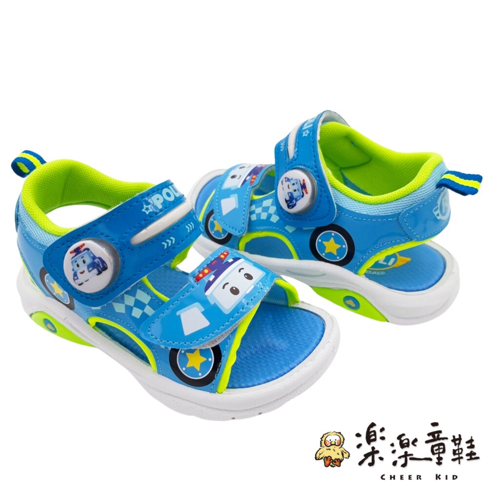 【限量特價!!】台灣製波力救援小隊電燈涼鞋-波力款-圖片-4