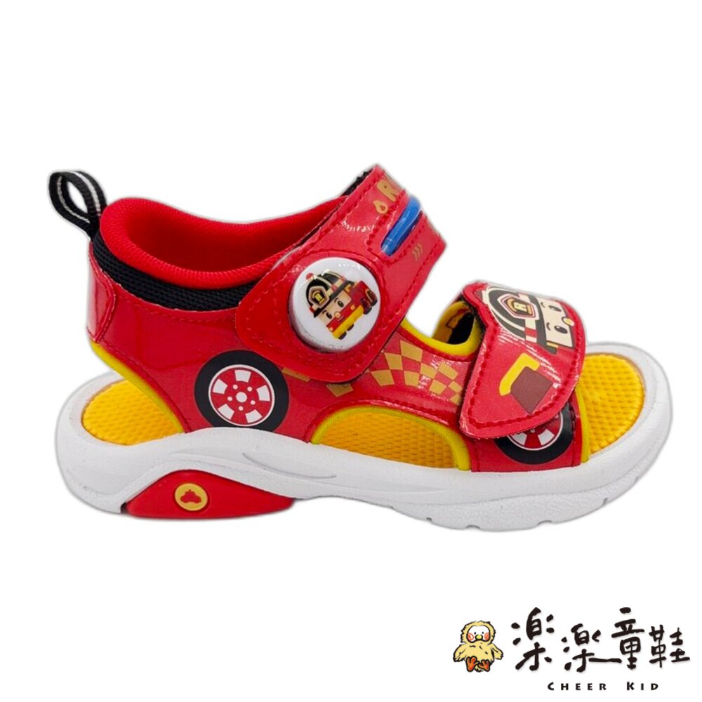 台灣製波力救援小隊電燈涼鞋-羅尹 另有兩色可選-圖片-2