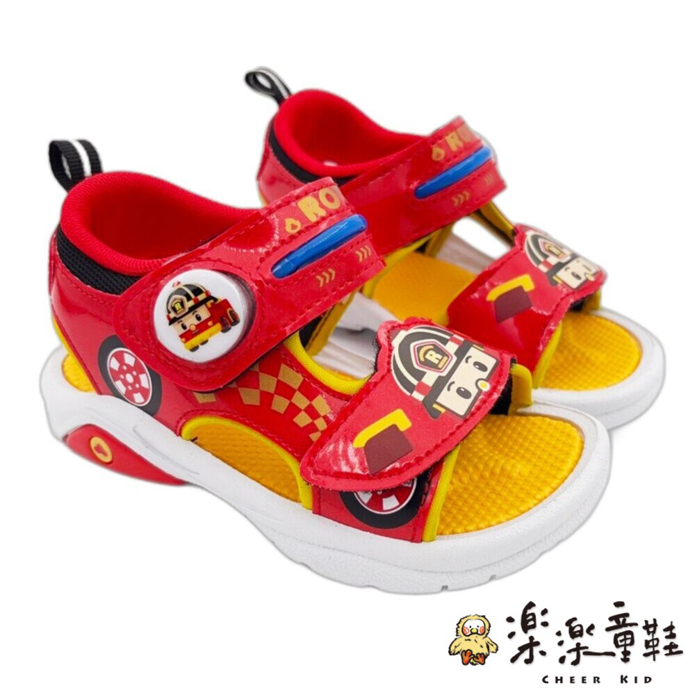 台灣製波力救援小隊電燈涼鞋-共三色可選-圖片-3