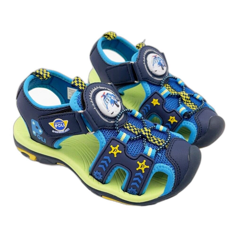 P107-1-【限量特價!!】POLI波力電燈涼鞋