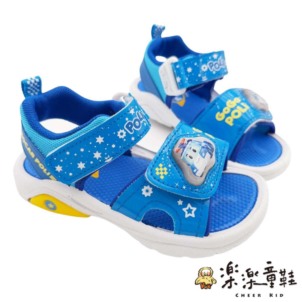 P133-1-台灣製波力男童電燈涼鞋