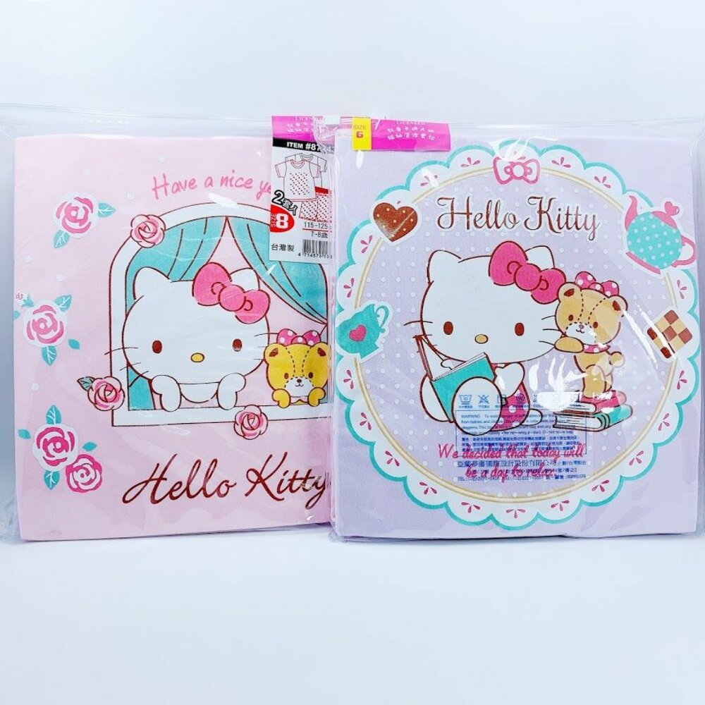 Q001-台灣製Hello Kitty短袖居家套裝(2套入)