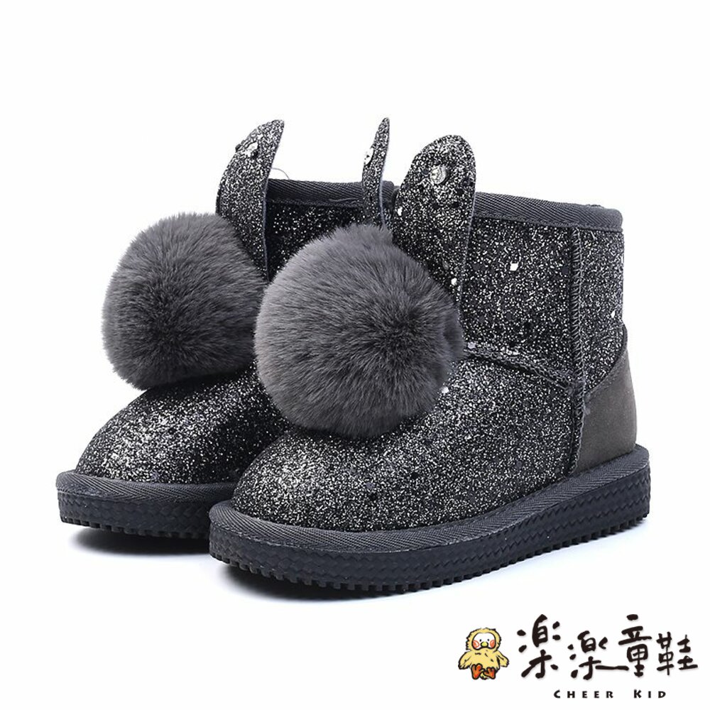S947-兔子閃亮雪靴