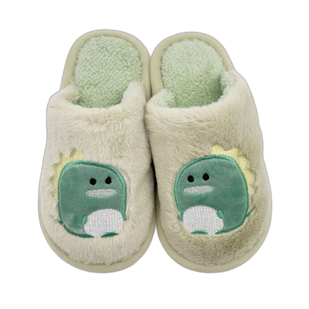 T032-1-可愛恐龍保暖室內拖鞋