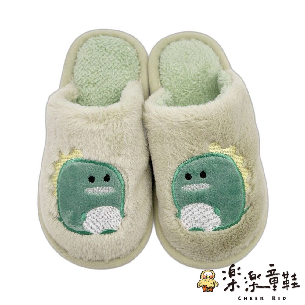 可愛恐龍保暖室內拖鞋