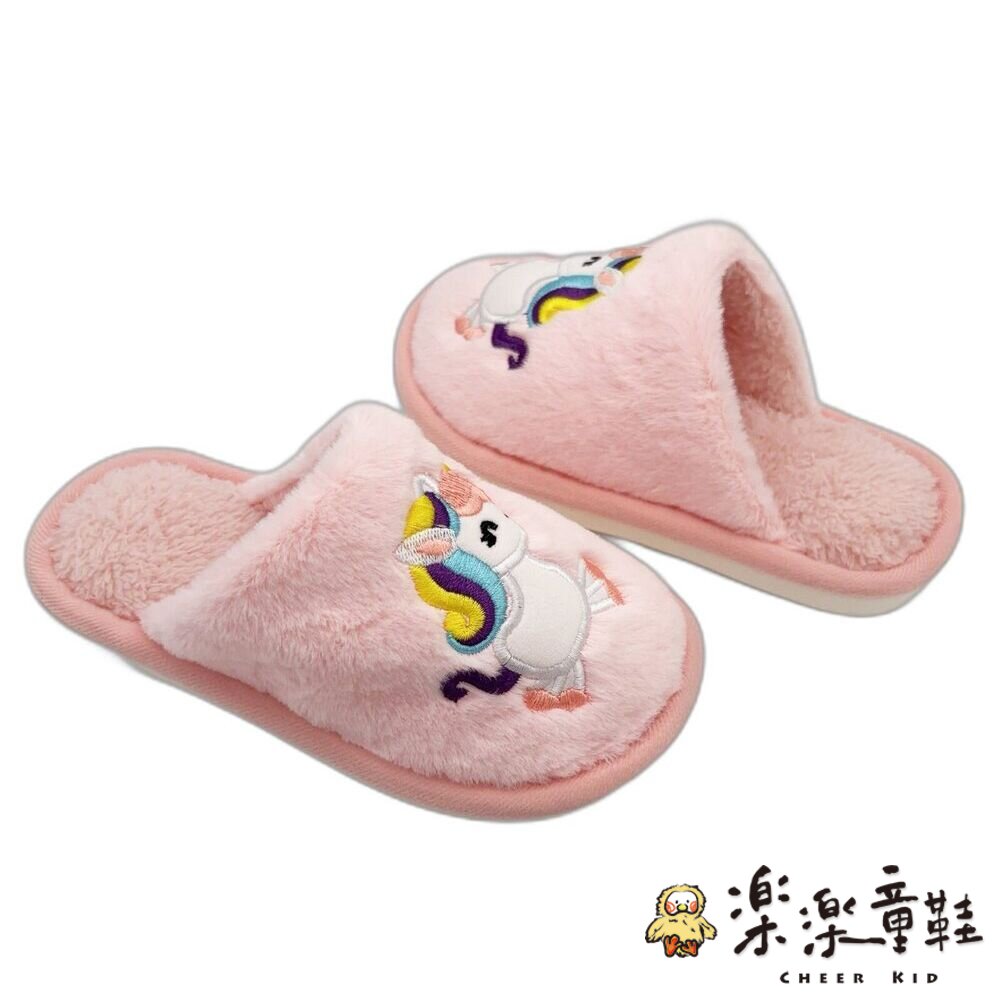 女童可愛獨角獸室內拖鞋-圖片-4