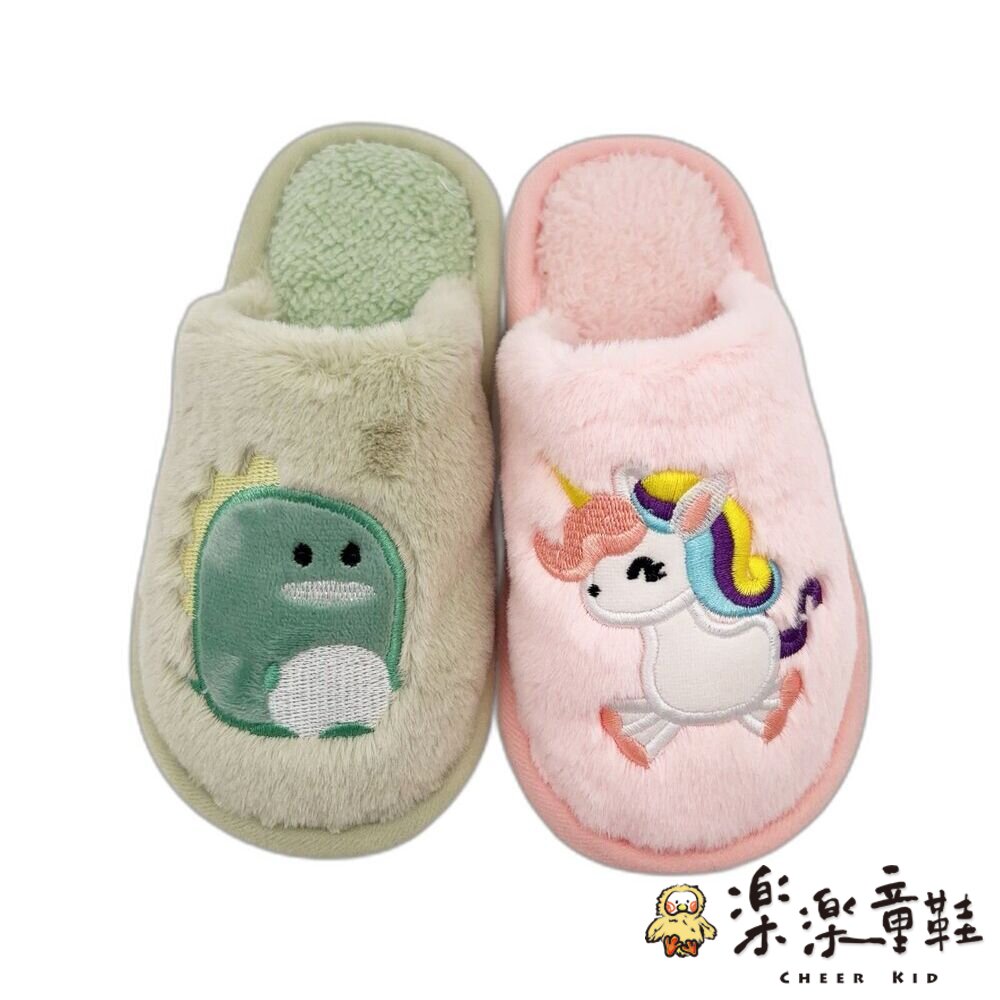 可愛卡通保暖拖鞋-多款可選-圖片-1