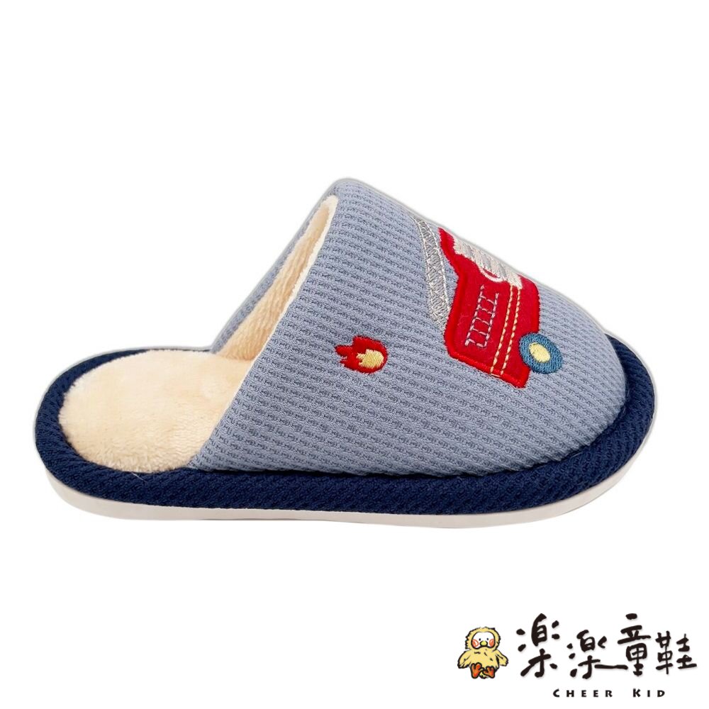 交通車兒童保暖拖鞋-圖片-1