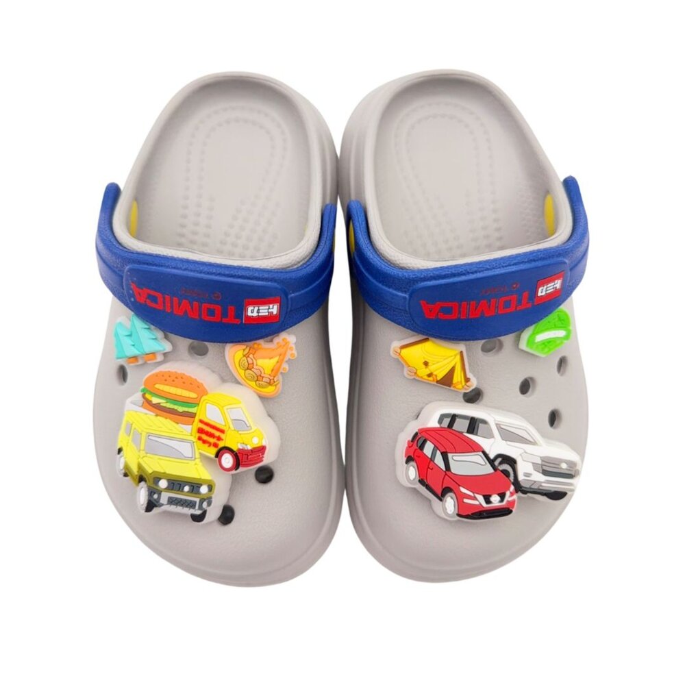 T041-台灣製TOMICA車車電燈洞洞鞋