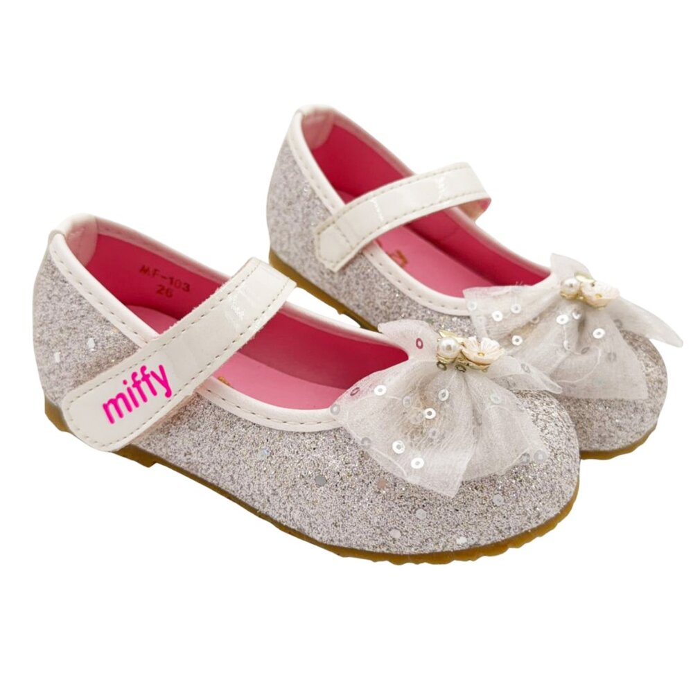 V003-1-台灣製米菲兔公主鞋-白色