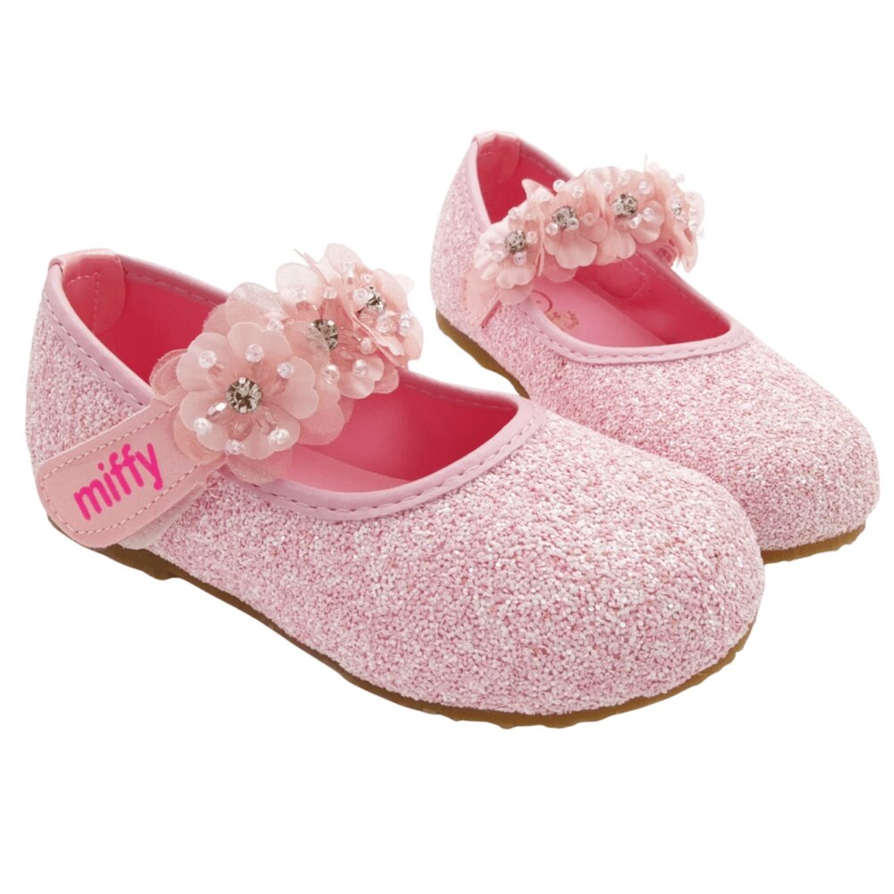 V008-2-台灣製Miffy花花造型女童公主鞋