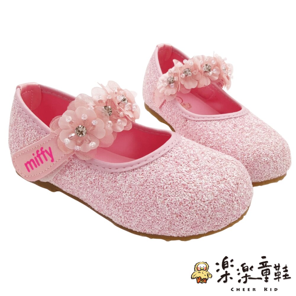 V008-2-台灣製Miffy花花造型女童公主鞋