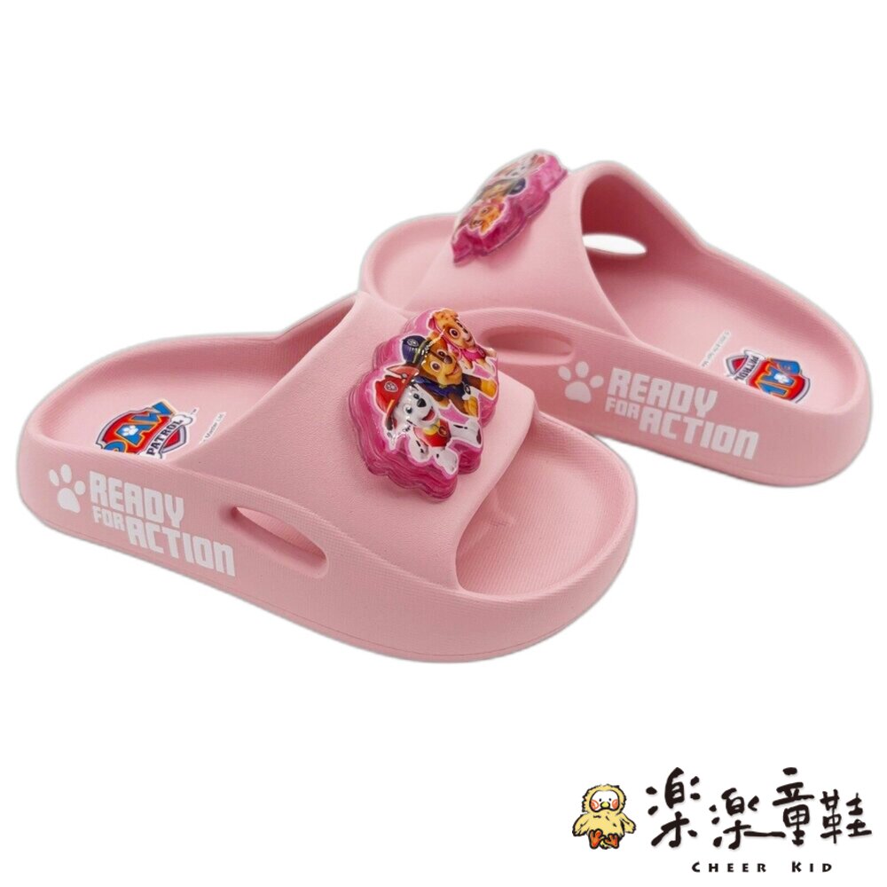 台灣製汪汪隊立大功女童電燈拖鞋-圖片-4