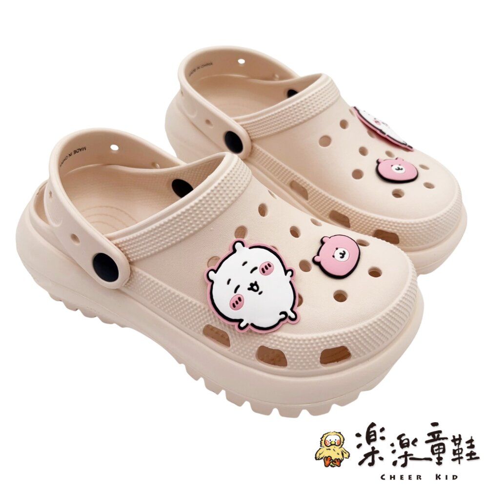 超可愛大童吉伊卡哇厚底洞洞鞋