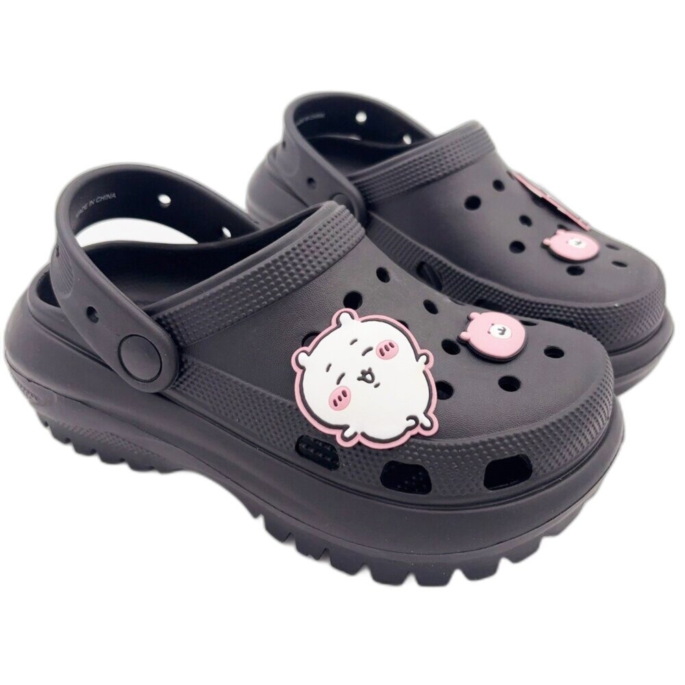 W009-2-吉伊卡哇厚底洞洞鞋