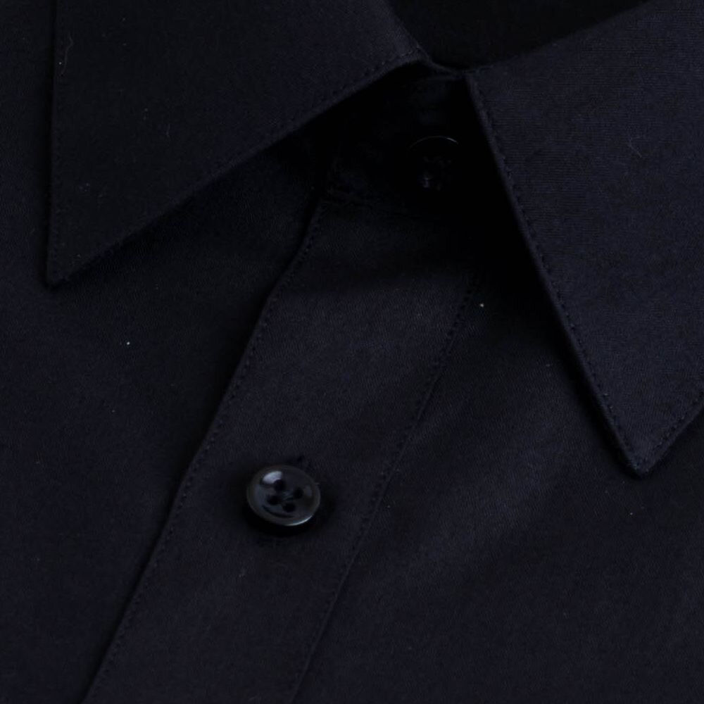 【CHINJUN】勁榮抗皺襯衫-長袖、素色黑、8017-圖片-2