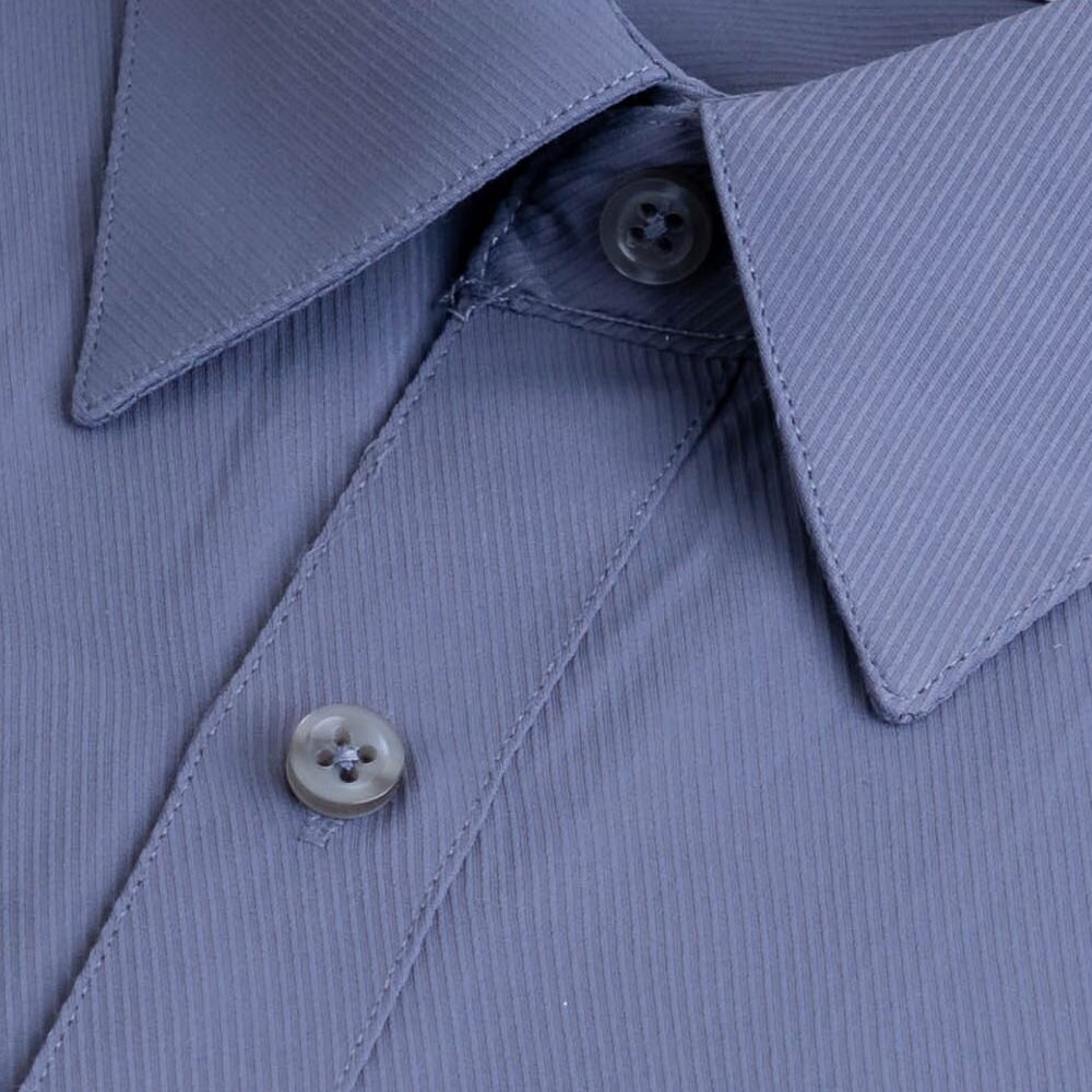 【CHINJUN】勁榮抗皺襯衫-長袖、灰底斜紋、8058-圖片-2